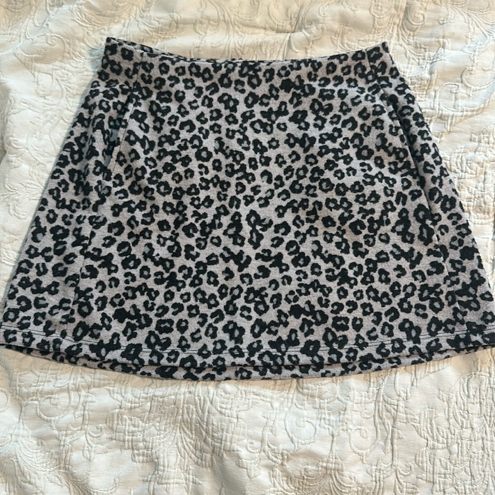 Altar’d State Leopard Print Skirt